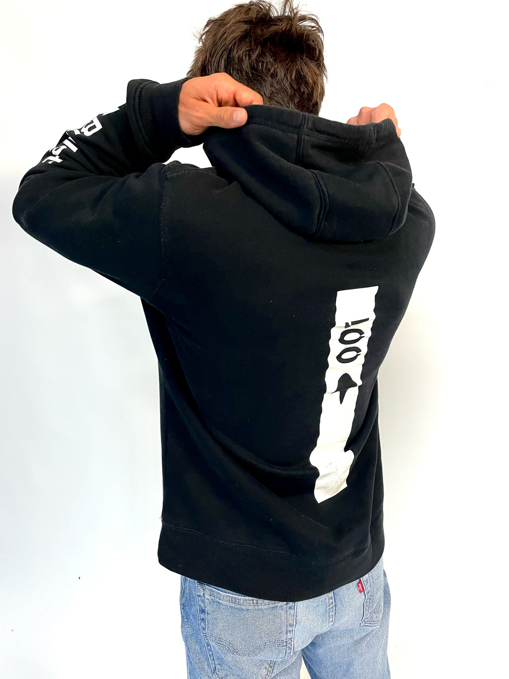 Black one hoodie